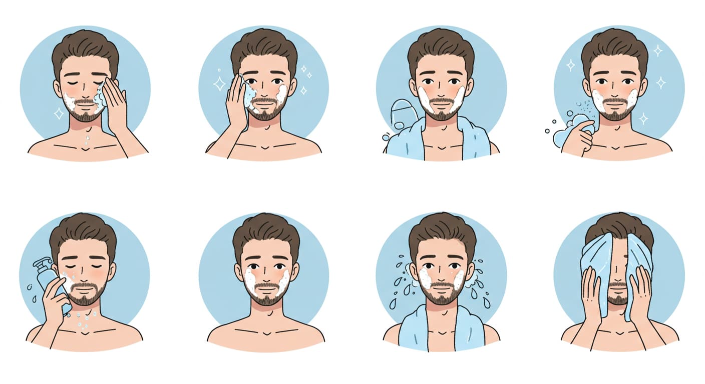 The correct way to wash your face for men